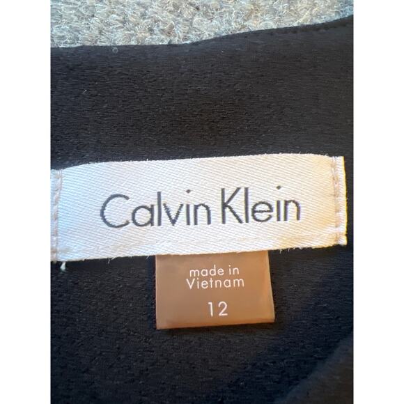 Calvin Klein Scuba Crepe Fit & Flare Dress NWT Size 12 Black CD7C112C - Picture 4 of 12